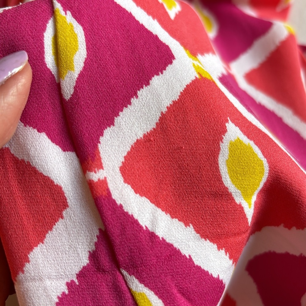 Tory Burch ikat print silk with a braided neckline - Picture 14 of 14